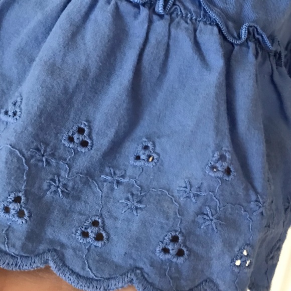 CHAPS blue XL(16) girls midi cotton skirt - Picture 2 of 4